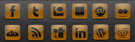 Brown Social Icon Pack